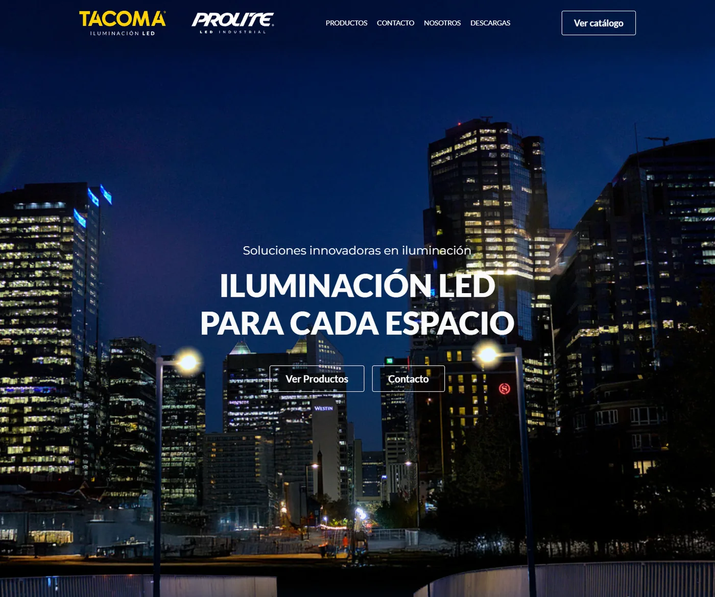 Tacoma home page: LED lighting catalogue